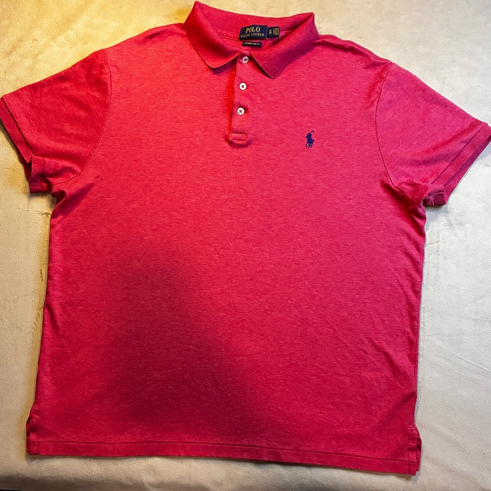 Ralph Lauren Men's Vibrant Red Polo Shirt
